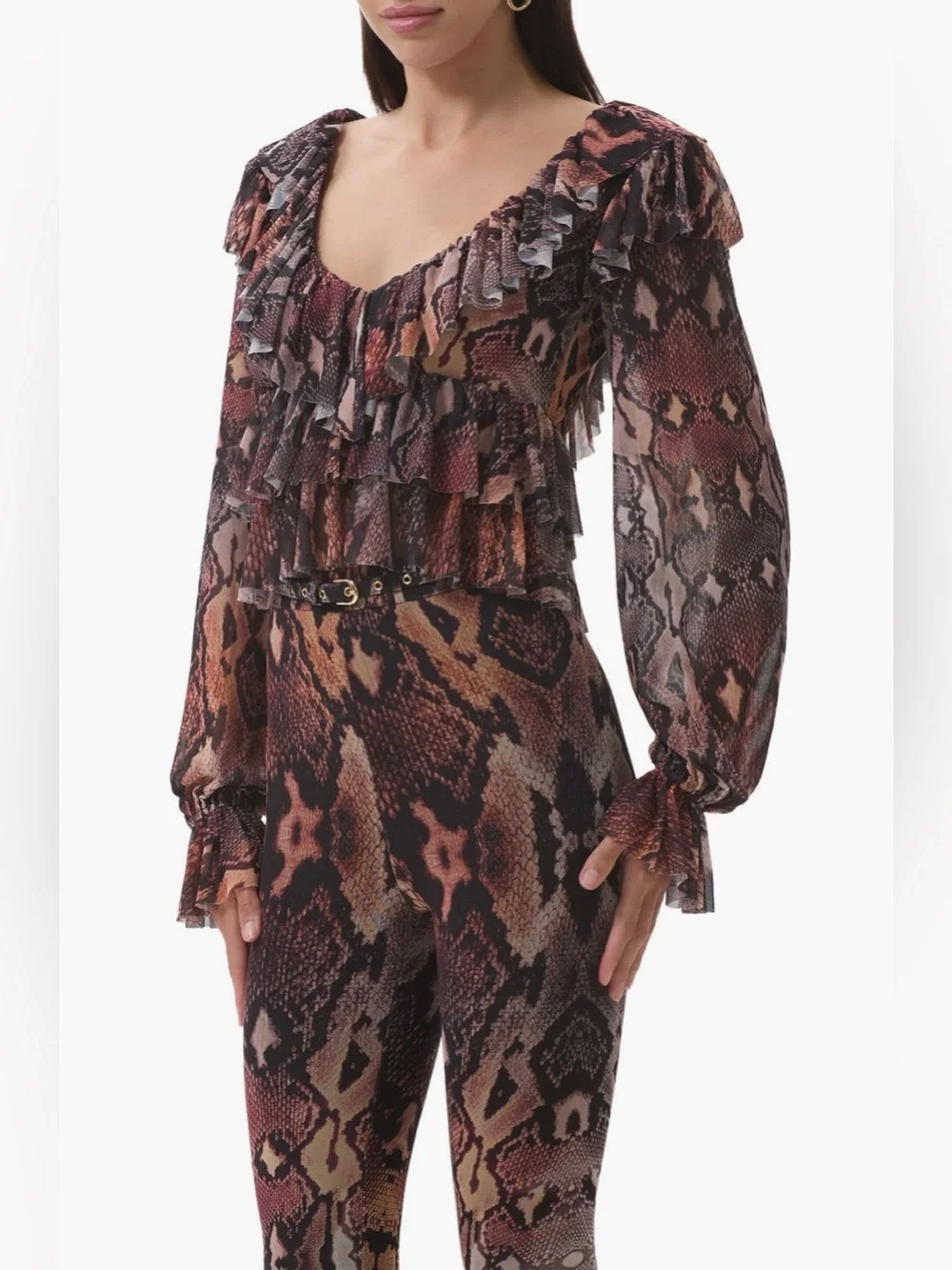 AFRM Addison Ruffle Blouse - Picture 4 of 4